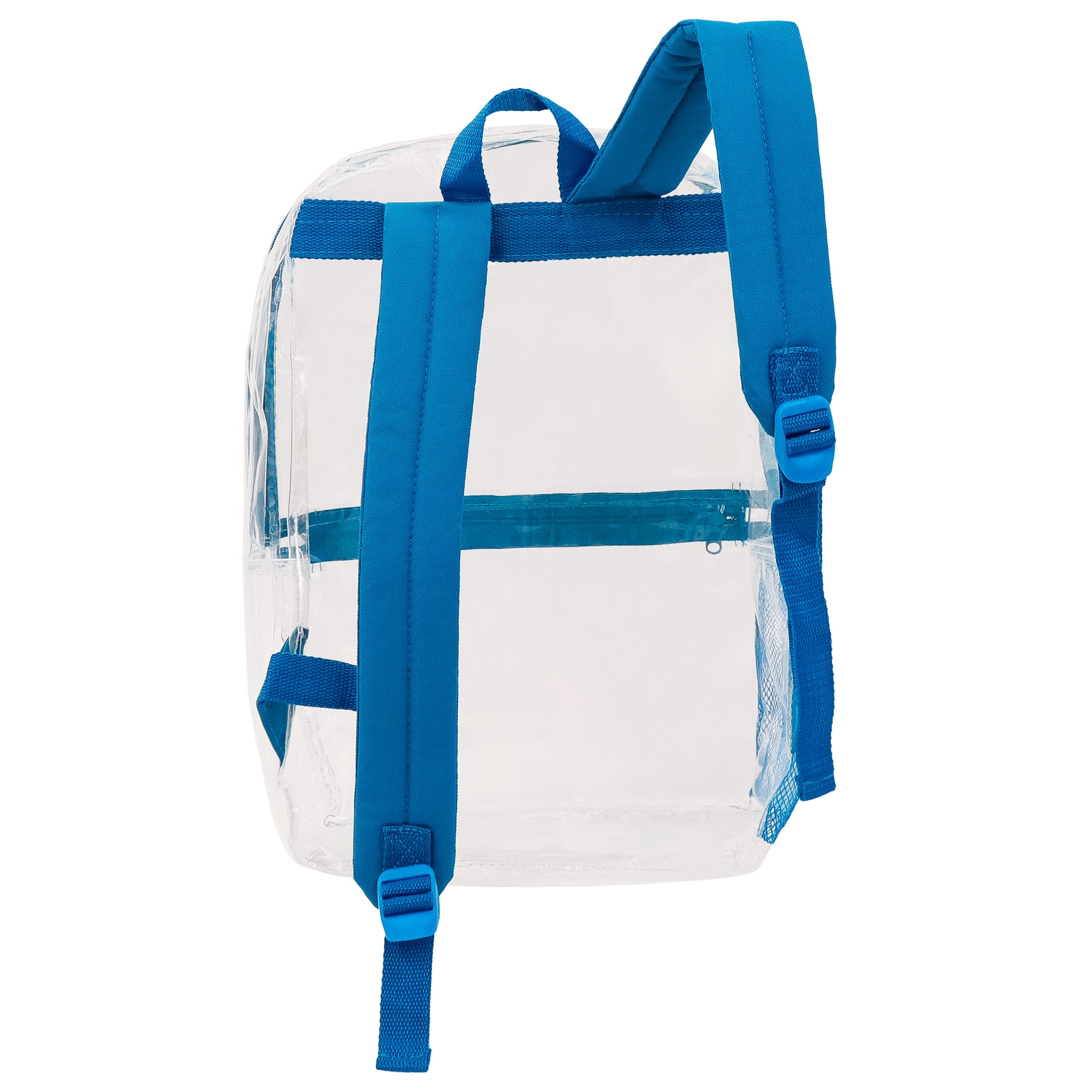 12 Clear 17" Wholesale Backpacks in Assorted Colors & 12 Bulk School Supply Kits of Your Choice