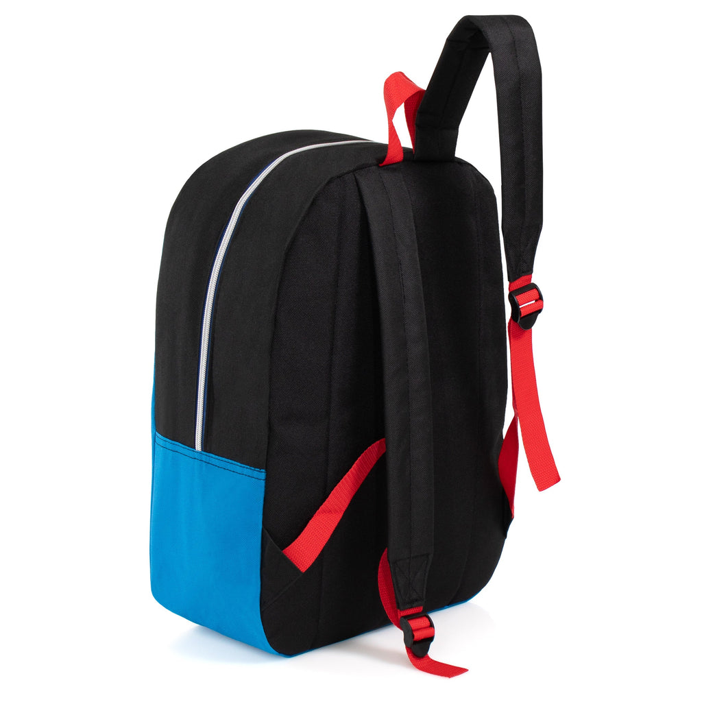 17” Diamond Patch Bulk Backpacks in 8 Colors with a Padded Back – Bulk Case of 24 Bookbags