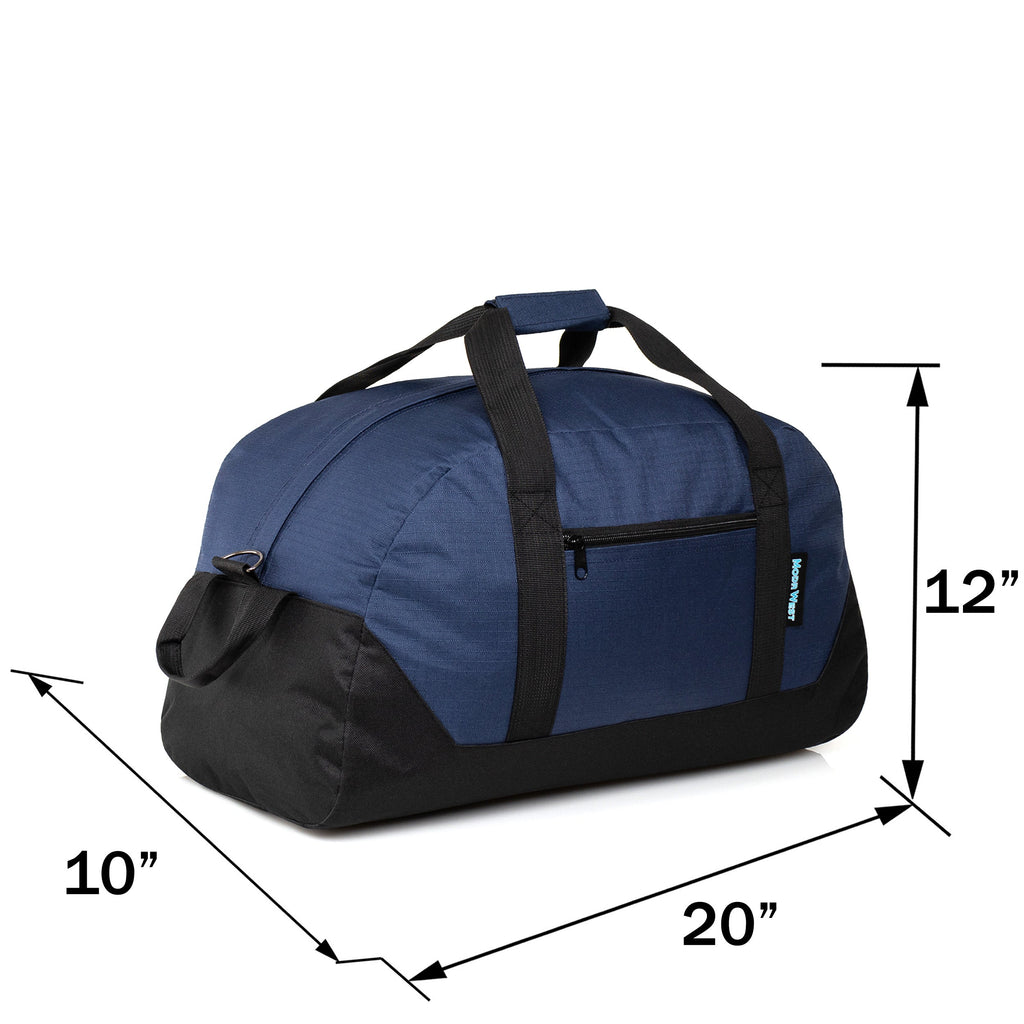 20" Wholesale Duffle Bag in 5 Colors with a Removable Strap - Bulk Case of 24