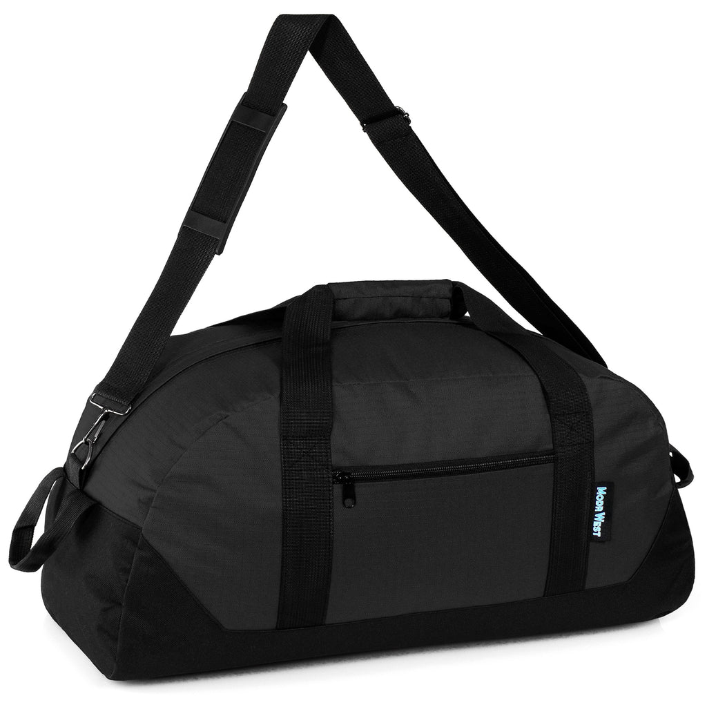 30" Wholesale Duffle Bag with a Removable Strap in Black - Bulk Case of 12