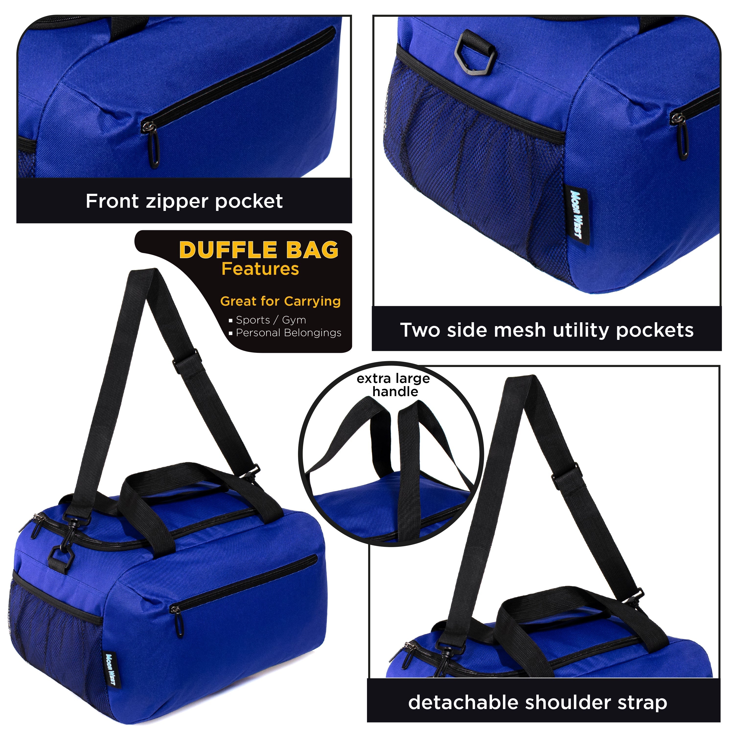 21" Wholesale Duffle Bag in Assorted Colors  - Bulk Case of 12