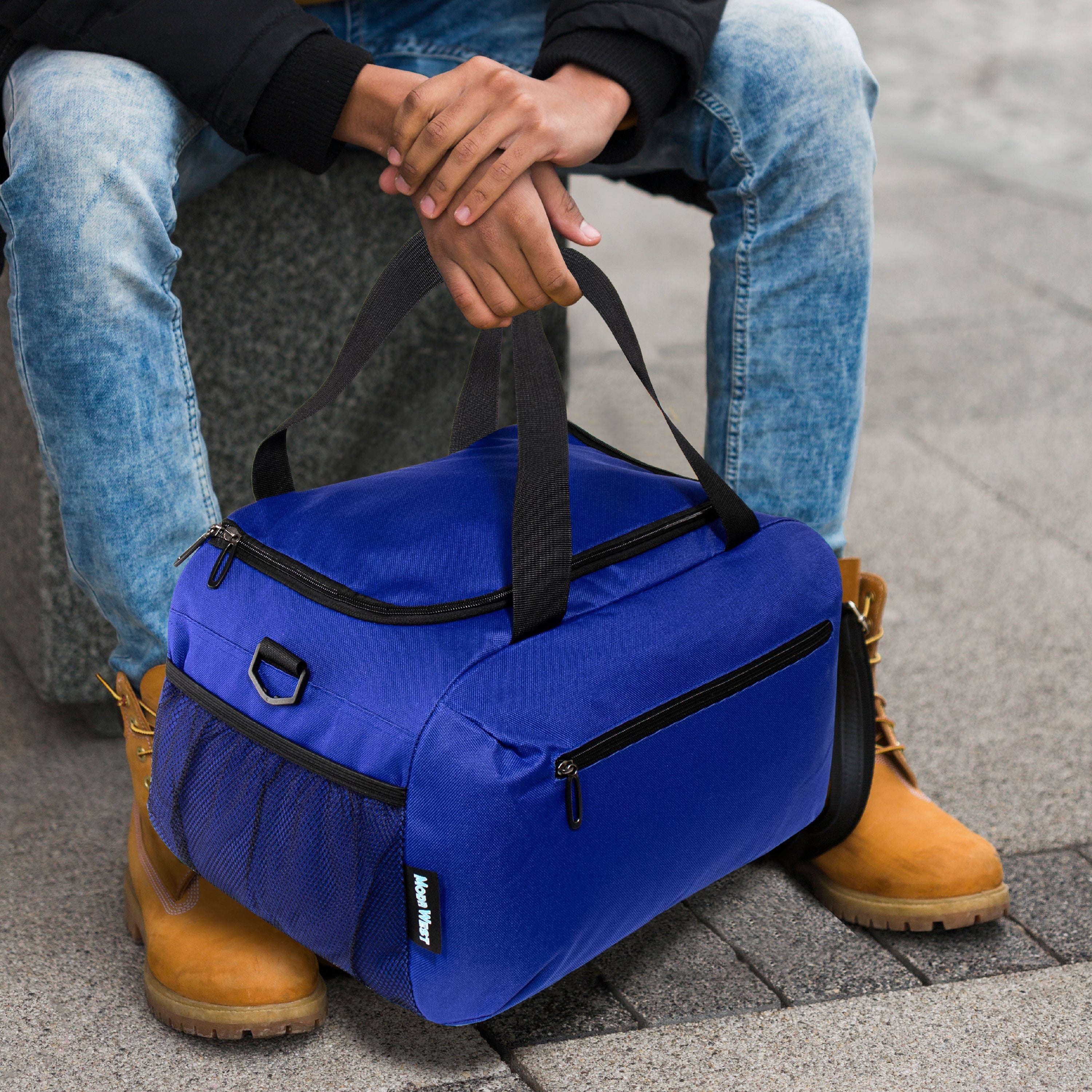 24" Wholesale Duffle Bag in 5 Assorted Colors  - Bulk Case of 12