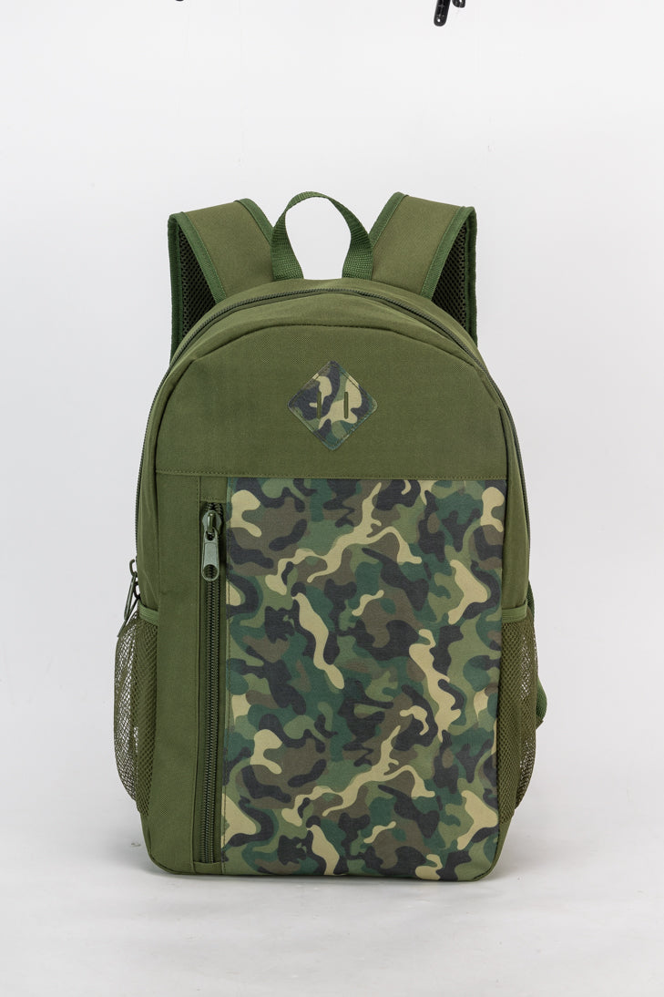 19" Wholesale Backpack in 8 Prints Padded Back - Bulk Case of 24