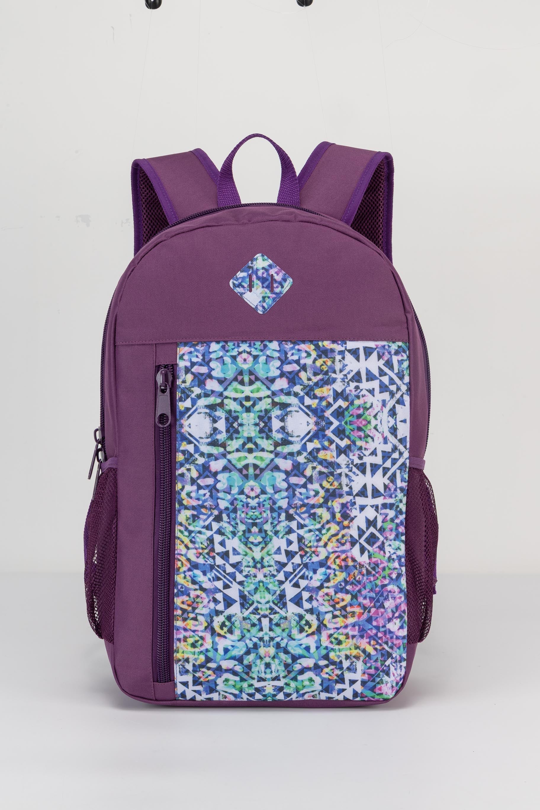 19" Wholesale Backpack in 8 Prints Padded Back - Bulk Case of 24