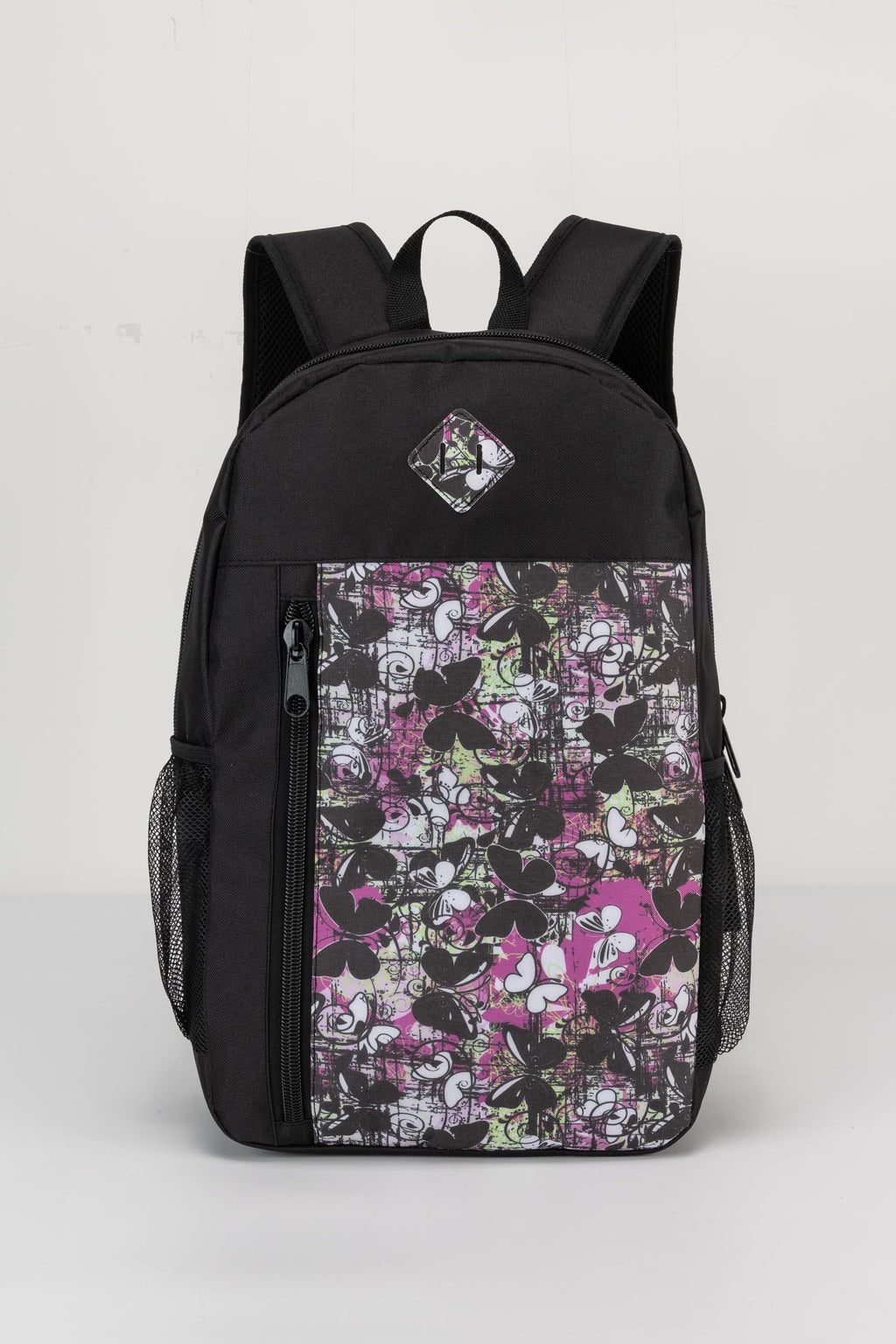 19" Wholesale Backpack in 8 Prints Padded Back - Bulk Case of 24