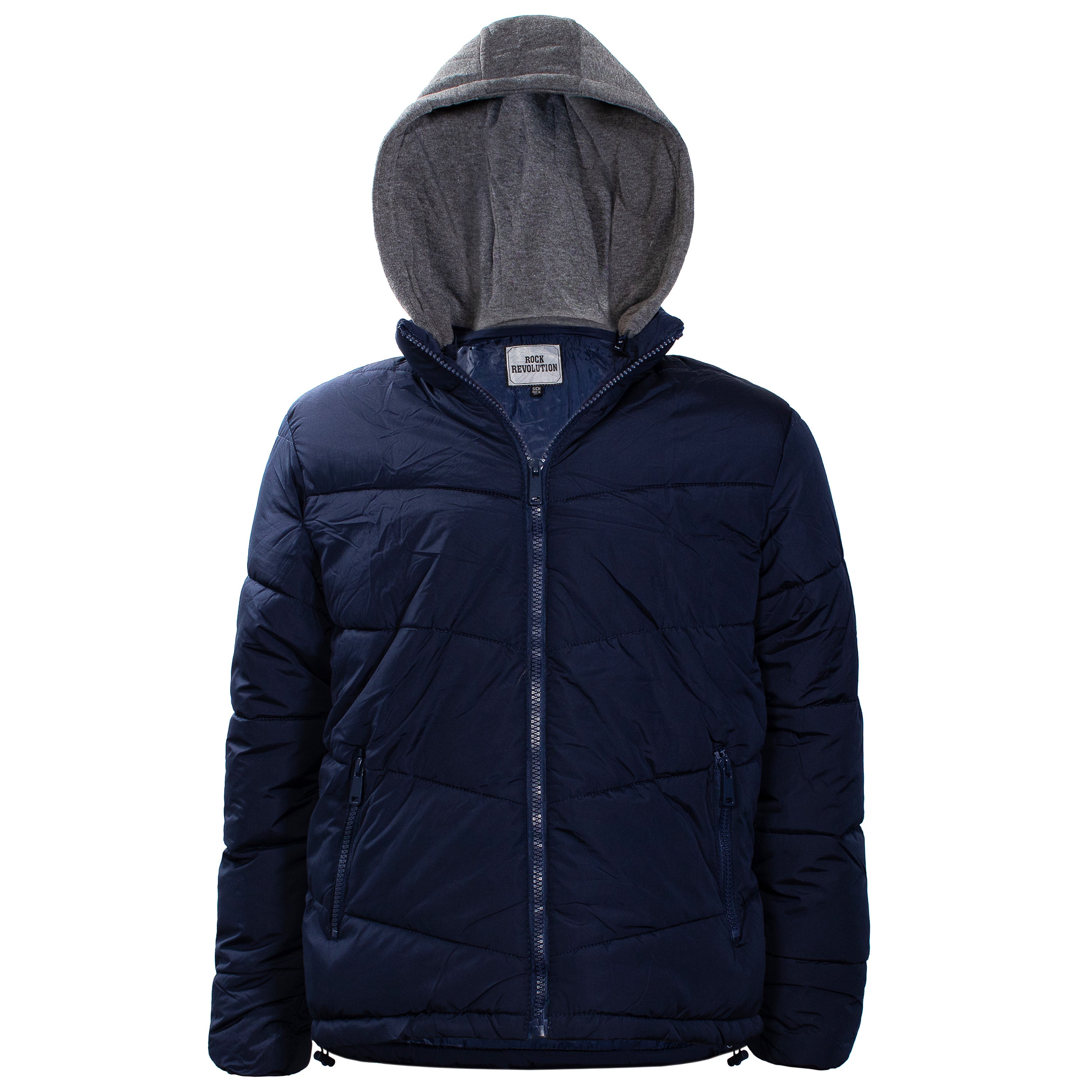 Men's Hooded Warm Winter Wholesale Coats in Assorted Colors & Sizes - Bulk Case of 12 Winter Jackets