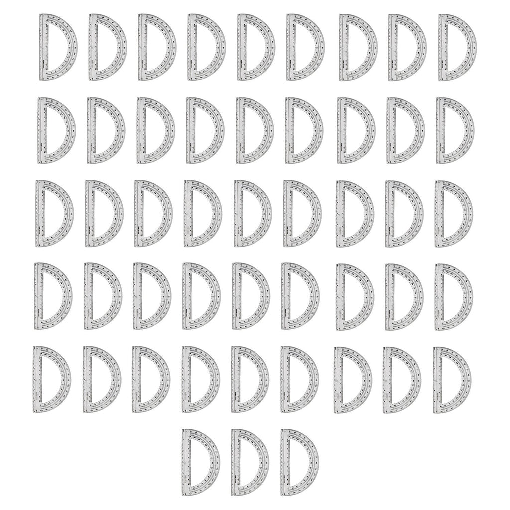 180 Degree Protractors - Bulk School Supplies Wholesale Case of 48 Protractors