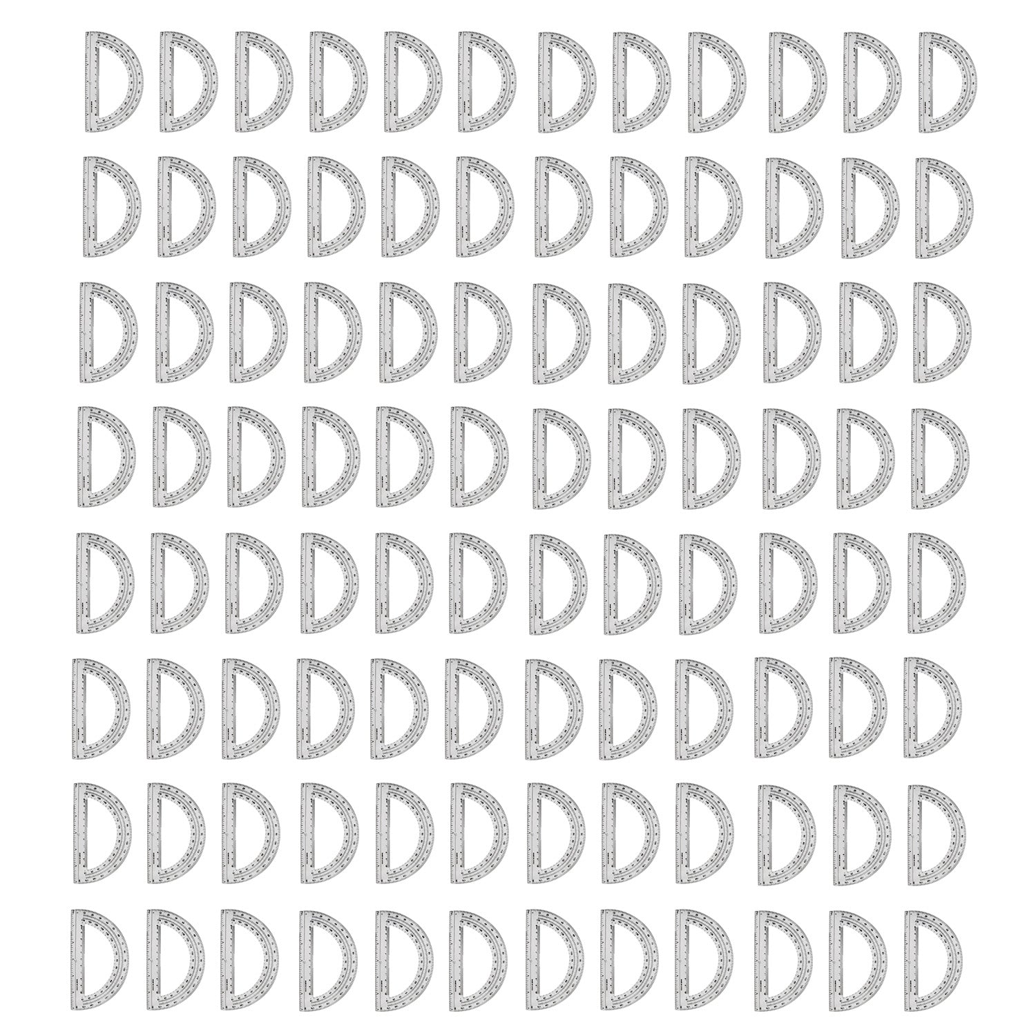180 Degree Protractors - Bulk School Supplies Wholesale Case of 96 Protractors